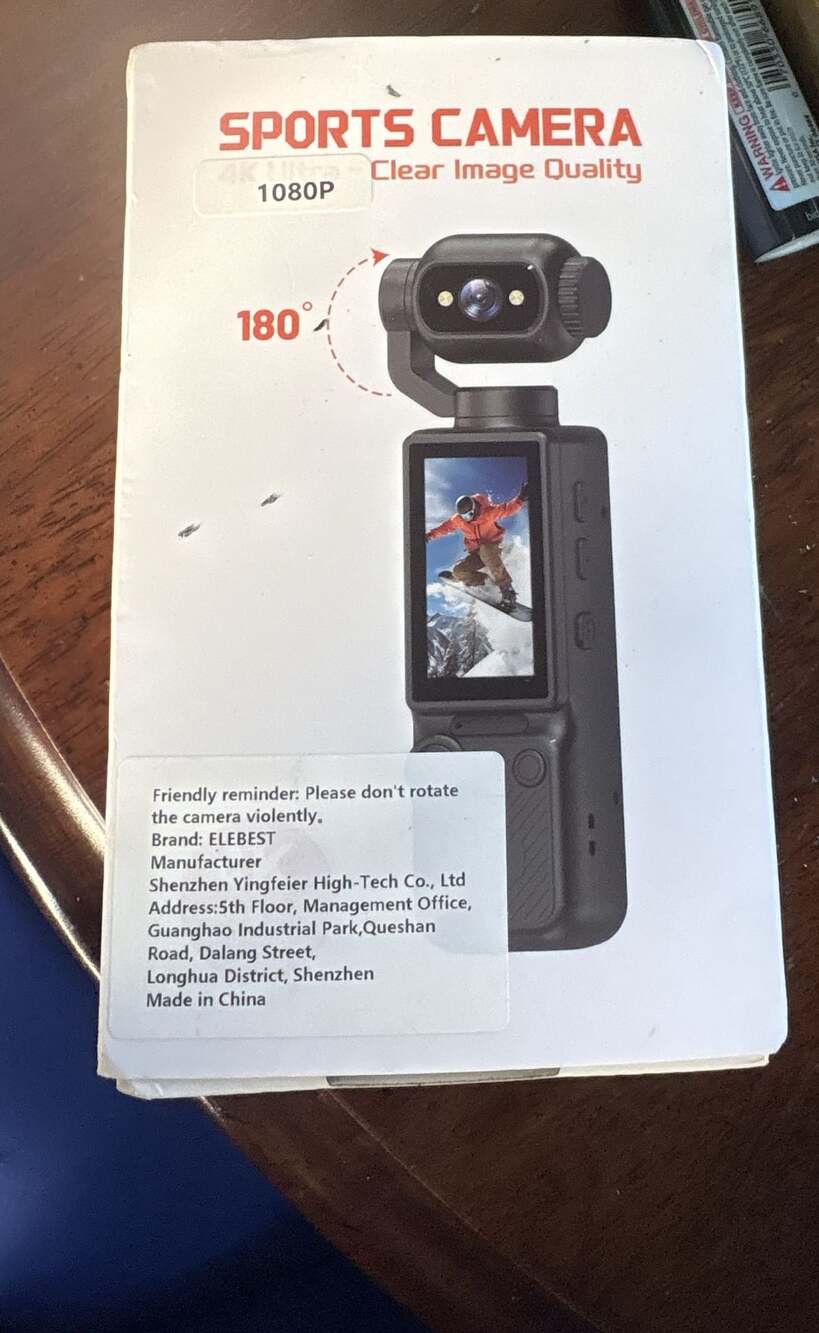 4K/30FPS 48MP vlogging Camera Pocket Action Camera
